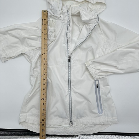 Zero Restriction Womens Medium Olivia Hooded Golf Jacket Rain Waterproof White - Picture 3 of 12